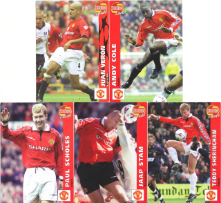 Manchester United - Stadion Cards - lot 5 pcs
